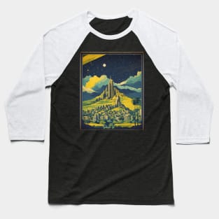 Belo Horizonte Starry Night Brazil Vintage Tourism Travel Poster Art Baseball T-Shirt